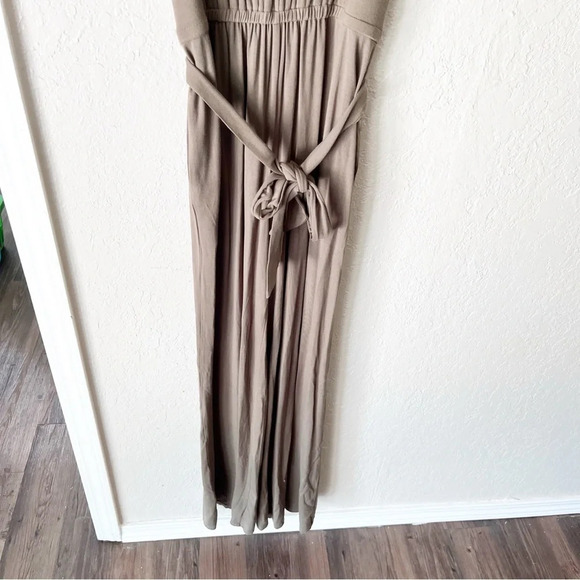 MATILDA Jane Finest Hour Jersey Knit Jumpsuit in Brown Olive Green S NWT - Picture 5 of 11
